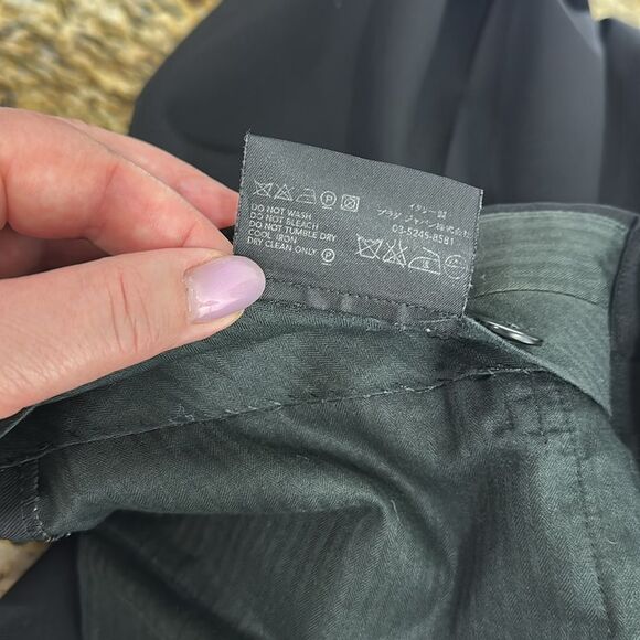 Prada Classic Virgin Wool Blend Slim Straight Black Trousers Size 38 - Picture 8 of 12